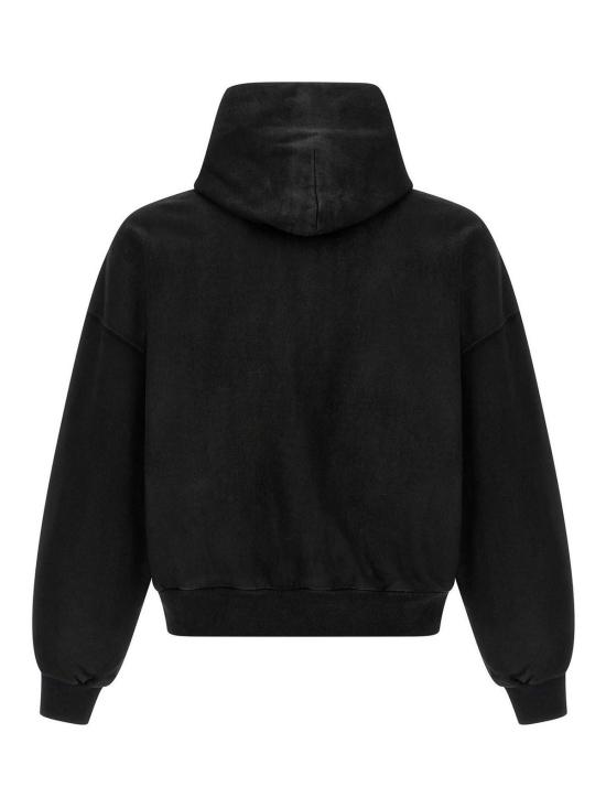 26SS 발렌시아가 후드 티셔츠 858145TTVV11000 Black - BALENCIAGA