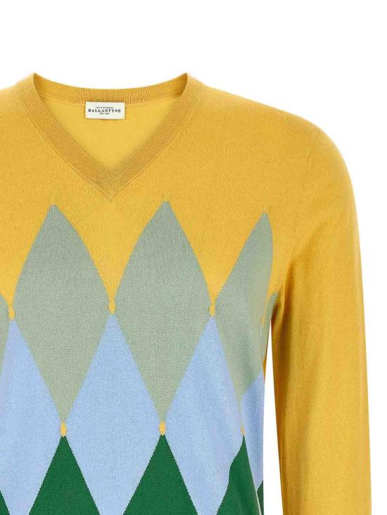 26SS 발렌타인 스웨터 B2P00114CA890500 Yellow - BALLANTYNE