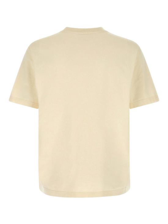 26SS 메종키츠네 더블 폭스 헤드 컴포트 티셔츠 OM011CFKJ7025P702 Beige - MAISON KITSUNE