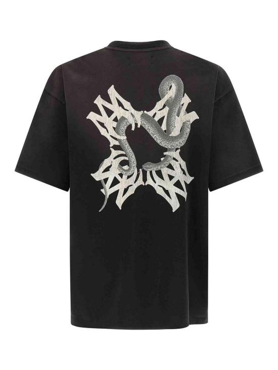 26SS 아미리 MA 쿼드 스네이크 오버사이즈 티셔츠 AMTOJR1130001 Black - AMIRI