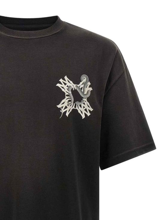 26SS 아미리 MA 쿼드 스네이크 오버사이즈 티셔츠 AMTOJR1130001 Black - AMIRI