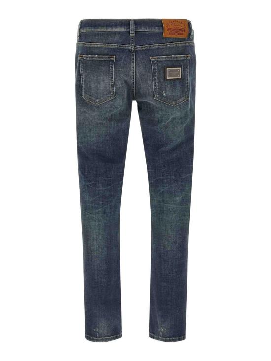 26SS 돌체앤가바나 스트레이트 팬츠 GY07CDG8OJ9S9001 Blue - DOLCE & GABBANA