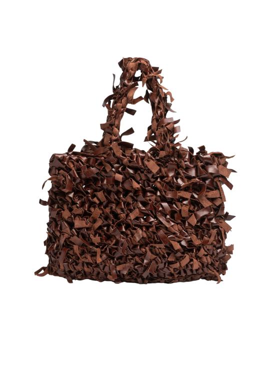 26SS 세퍼 토트백 AGAPE BAG CHUNKY BRAIDED BROWN