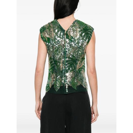 26SS 데 산티스 민소매 티셔츠 TOP 244 SMERA GREEN - DE SANTIS