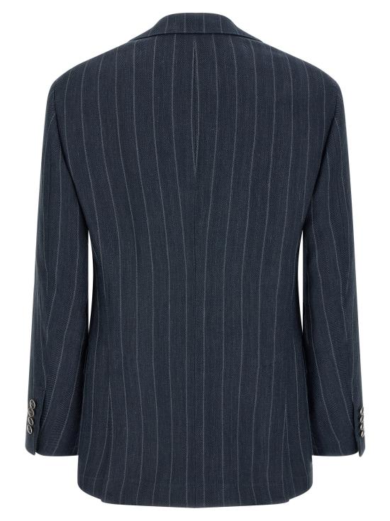 26SS 브루넬로 쿠치넬리 수트 자켓 MZ4238BFC5C1010 Blue - BRUNELLO CUCINELLI