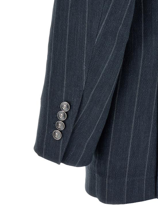 26SS 브루넬로 쿠치넬리 수트 자켓 MZ4238BFC5C1010 Blue - BRUNELLO CUCINELLI