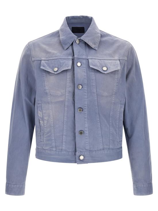 26SS 프라다 데님 자켓 GEB227SCMO18PFF0E1Y Light Blue