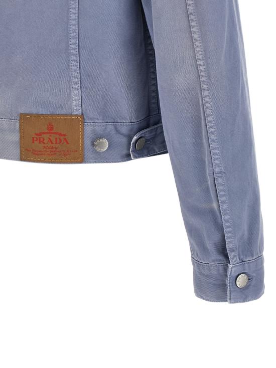 26SS 프라다 데님 자켓 GEB227SCMO18PFF0E1Y Light Blue - PRADA