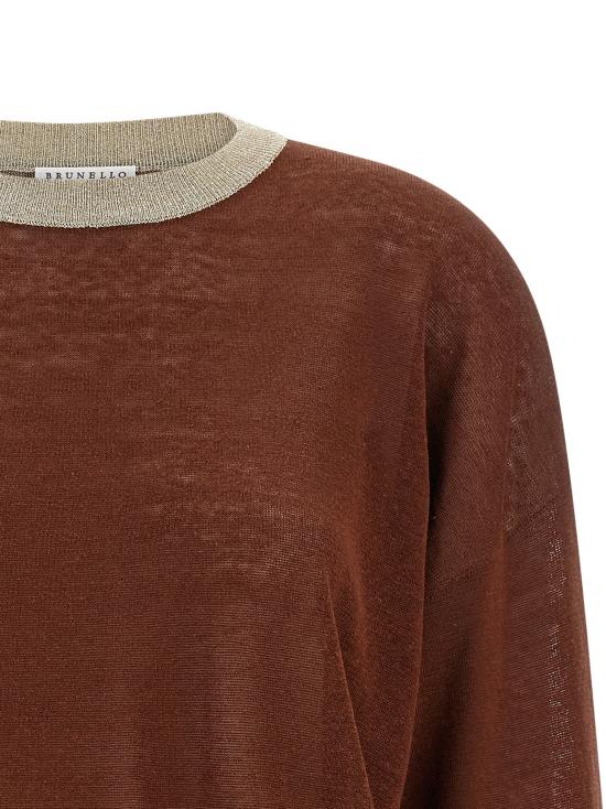 26SS 브루넬로 쿠치넬리 스웨터 M1T272410C2868 Bordeaux - BRUNELLO CUCINELLI