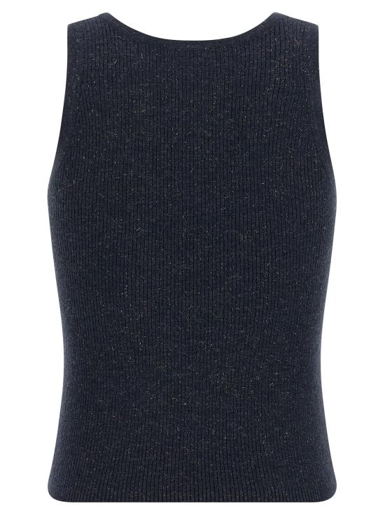 26SS 브루넬로 쿠치넬리 민소매 티셔츠 M9A822220C7186 Blue - BRUNELLO CUCINELLI