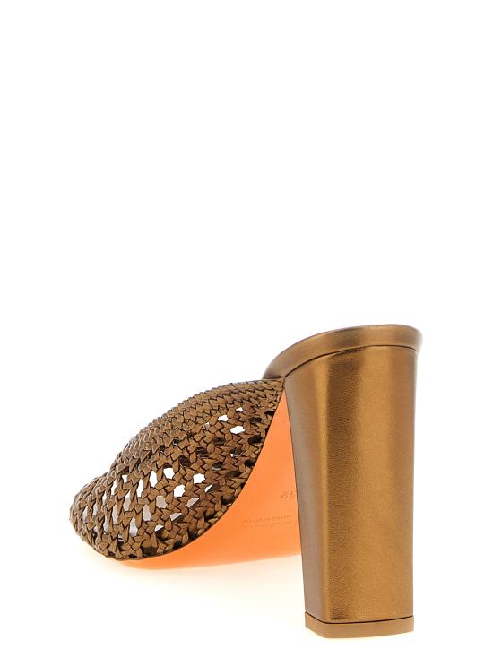 26SS 산토니 뮬/슬리퍼 WHPY72008HA2SODLO70 Gold - SANTONI