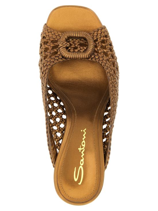 26SS 산토니 뮬/슬리퍼 WHPY72008HA2SODLO70 Gold - SANTONI