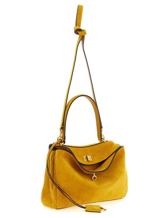 26SS 발렌시아가 로데오 스웨이드 스몰 토트백 7897792ACKO7016 Yellow - BALENCIAGA