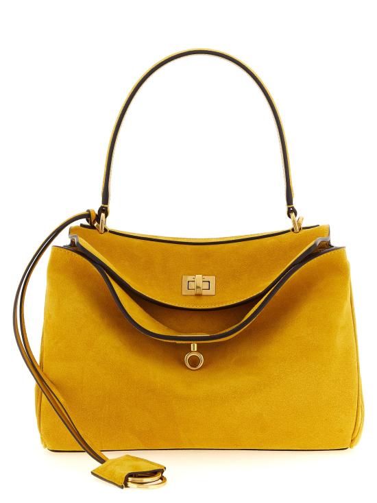 26SS 발렌시아가 로데오 스웨이드 스몰 토트백 7897792ACKO7016 Yellow