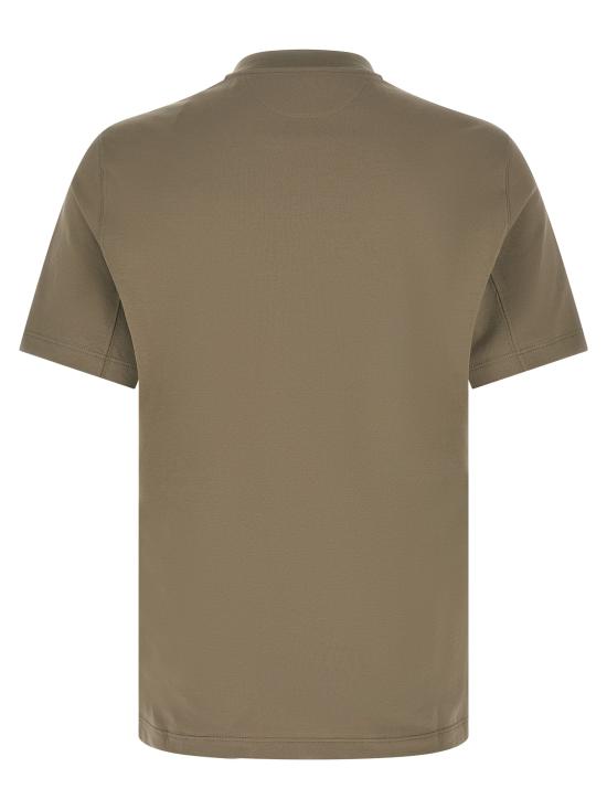 26SS 브루넬로 쿠치넬리 코튼 저지 크루넥 티셔츠 M0B138440CTK16 Green - BRUNELLO CUCINELLI