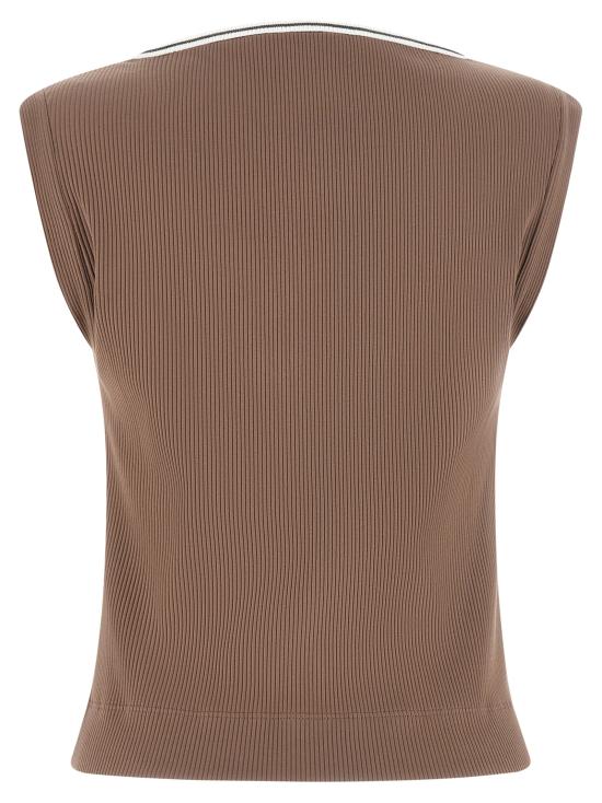 26SS 브루넬로 쿠치넬리 민소매 티셔츠 MG902DO302CMA46 Brown - BRUNELLO CUCINELLI