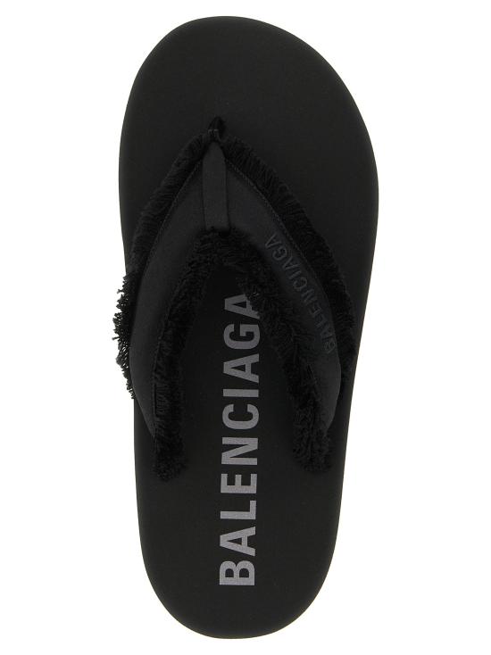 26FW 발렌시아가 제트 랙 통 슬라이드 870111W0WM01000 Black - BALENCIAGA