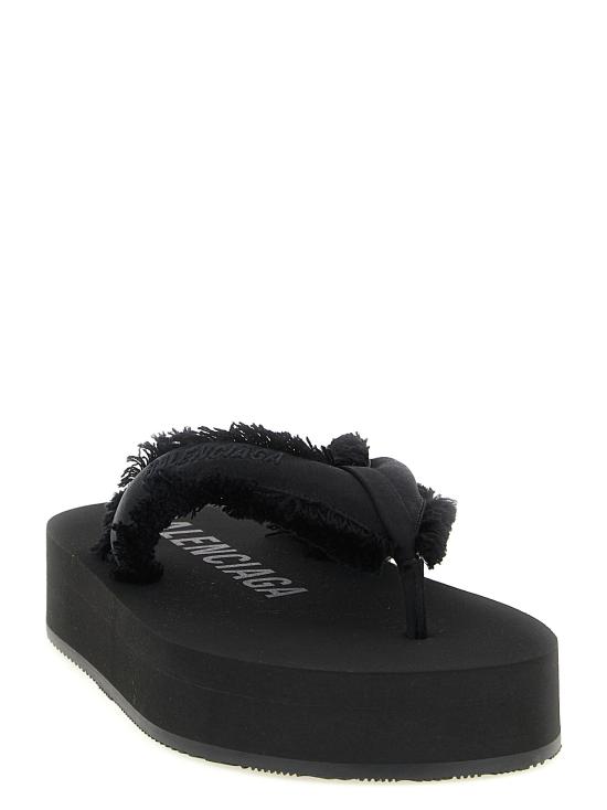 26FW 발렌시아가 제트 랙 통 슬라이드 870111W0WM01000 Black - BALENCIAGA