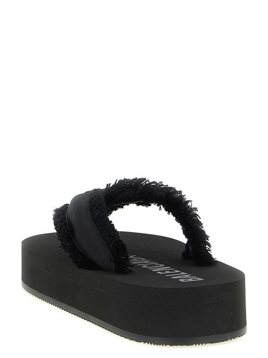 26FW 발렌시아가 제트 랙 통 슬라이드 870111W0WM01000 Black - BALENCIAGA