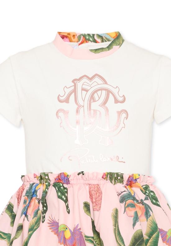 26SS [키즈] 로베르토 카발리 원피스 CGP26032VE WHITE - ROBERTO CAVALLI