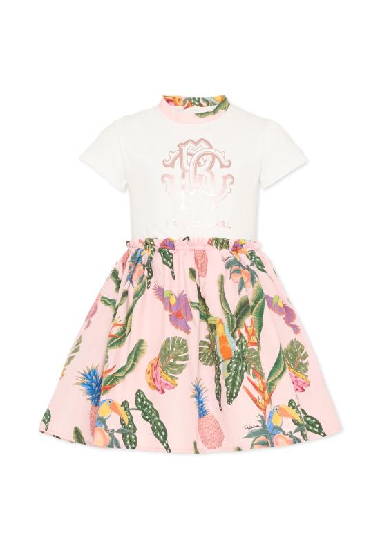 26SS [키즈] 로베르토 카발리 원피스 CGP26032VE WHITE