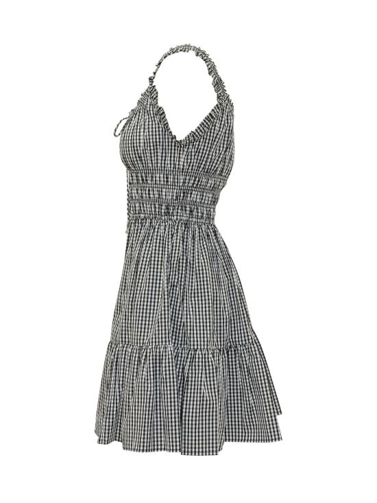 26SS 마이클 코어스 숏 원피스 MS683DFKQP 048 BLACK WHITE - MICHAEL KORS