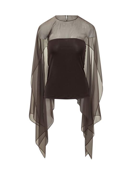 26SS 알베르타 페레티 블라우스 02200124 0102 MARRONE