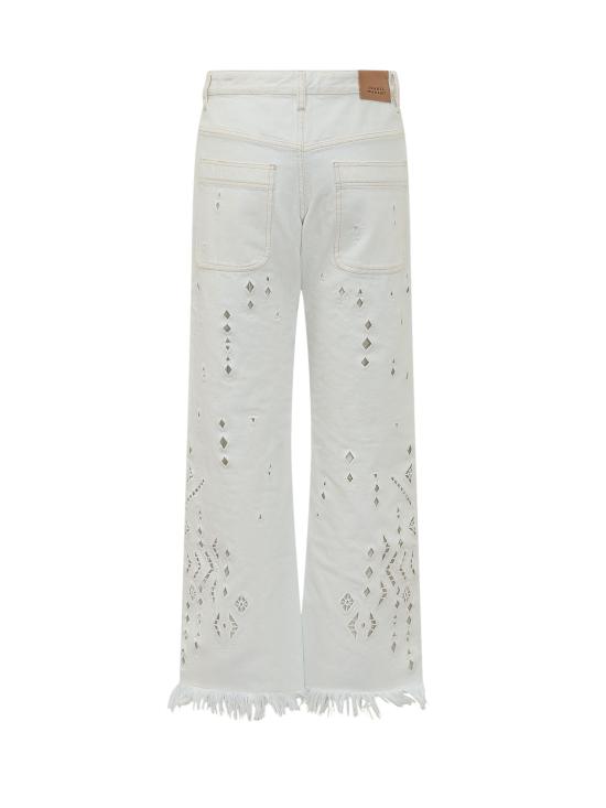 26SS 이자벨마랑 스트레이트 팬츠 26EPA0698FAD2H01I 20WH WHITE - ISABEL MARANT