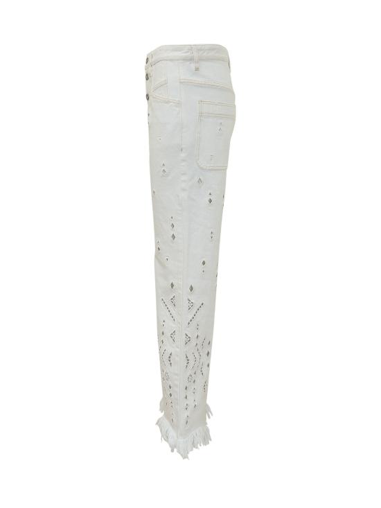 26SS 이자벨마랑 스트레이트 팬츠 26EPA0698FAD2H01I 20WH WHITE - ISABEL MARANT