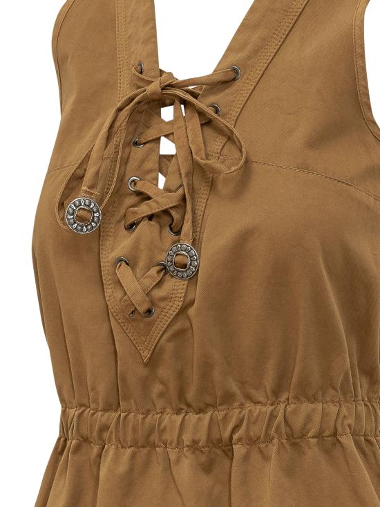 26SS 핑코 롱 원피스 106822A3AX L25 BRONZO - PINKO