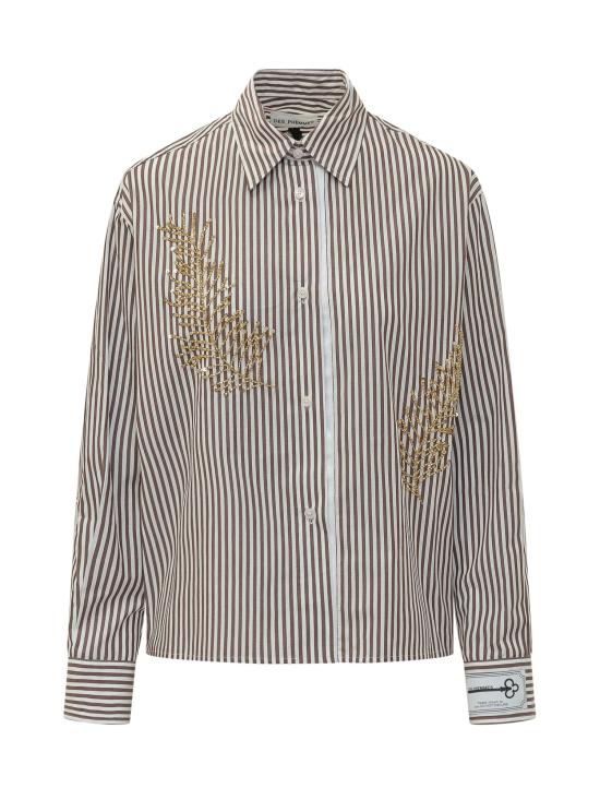 26SS 데 펨메스 셔츠 D123RB D2141 VANILLA CHOCOLATE