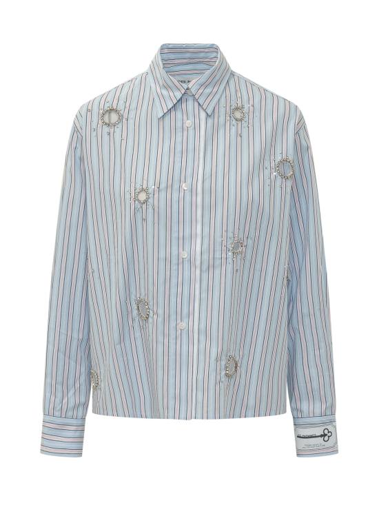 26SS 데 펨메스 셔츠 D123RH D6580 BLUEBERRY PINK