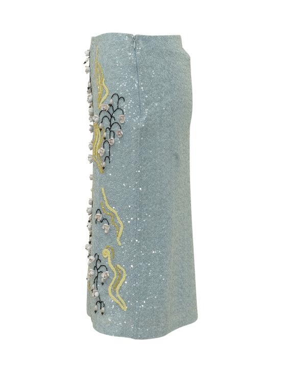 26SS 데 펨메스 미디 스커트 D206YP D0656 BLUEBERRY - DES PHEMMES