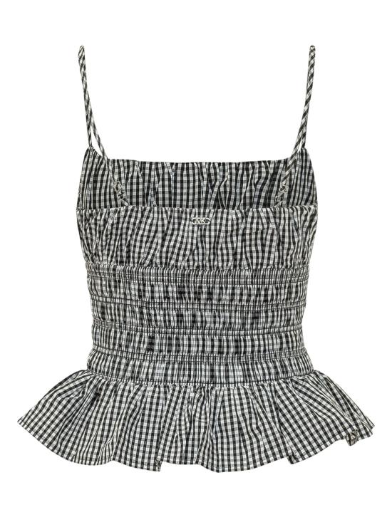 26SS 마이클 코어스 민소매 티셔츠 MS640ZXKQP 048 BLACK WHITE - MICHAEL KORS