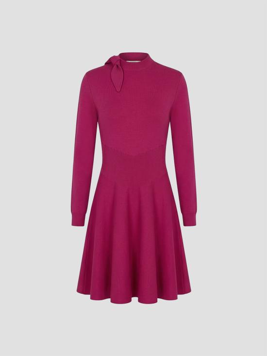 26SS 지방시 미디 원피스 BW22QX4ZT2 675 FUCHSIA