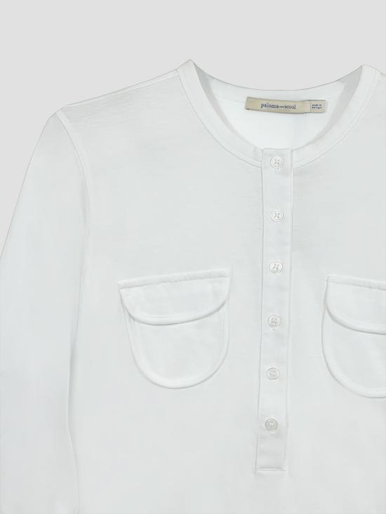 26SS 팔로마울 긴팔 티셔츠 WDCO03000 000 White - PALOMA WOOL