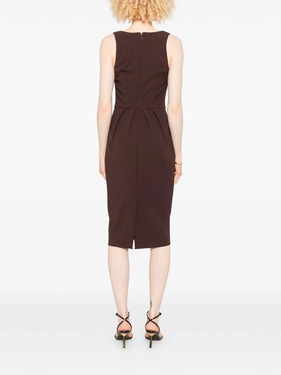 26SS 엘리자베타프랜치 롱 원피스 AB94162E2 644 CACAO - ELISABETTA FRANCHI