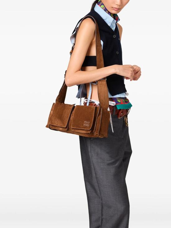 26SS 미우미우 크로스백 5BC205VPOO 2CSS F0324 CACAO - MIU MIU