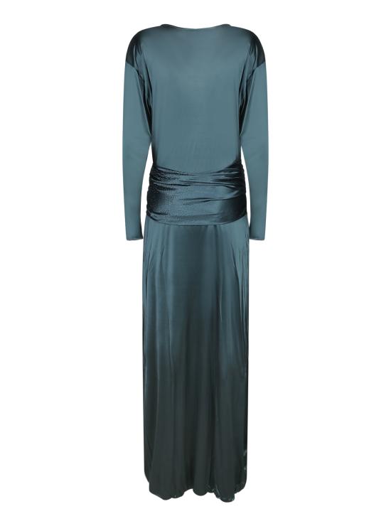 26SS 조르지오 아르마니 롱 원피스 GW003225 AF24627 UB002 Green - GIORGIO ARMANI