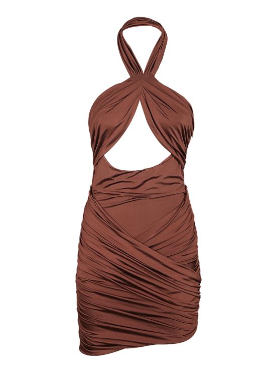 26SS 아멘쿠튀르 숏 원피스 AMS26406 094 Brown