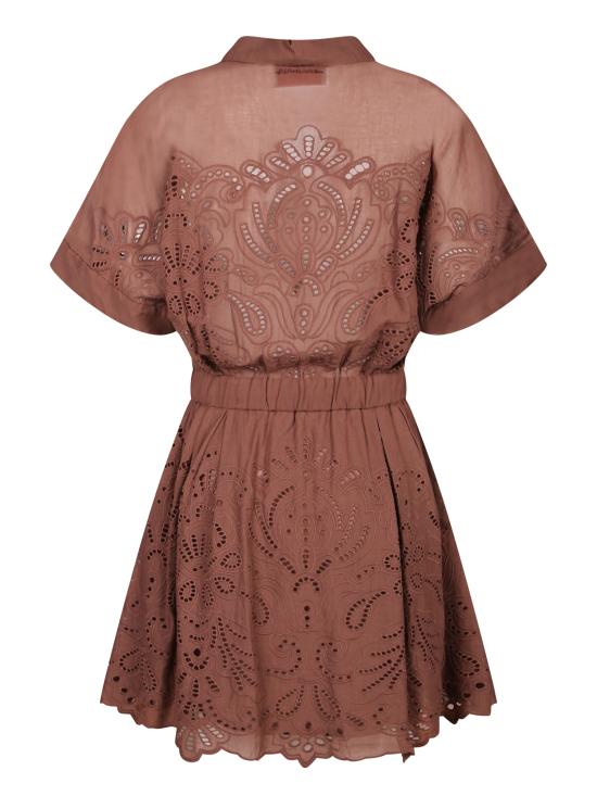 26SS 에르마노 피렌제 미디 원피스 D48EQ028 EN0 MFB24 Brown - ERMANNO FIRENZE