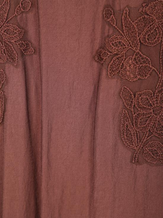 26SS 에르마노 피렌제 롱 원피스 D48EQ058 ES7 MFB24 Brown - ERMANNO FIRENZE