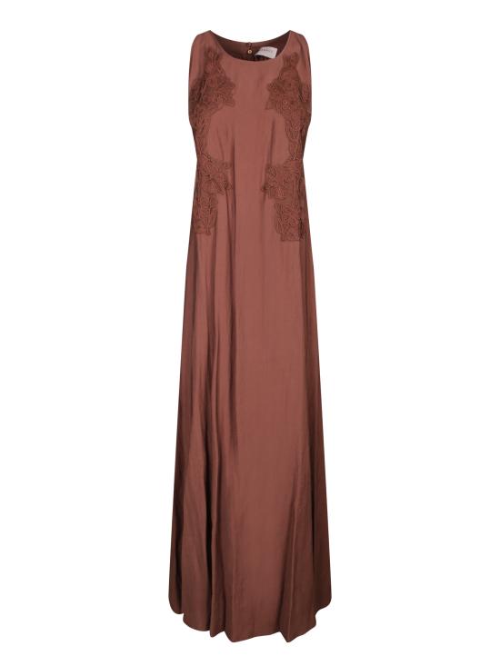 26SS 에르마노 피렌제 롱 원피스 D48EQ058 ES7 MFB24 Brown