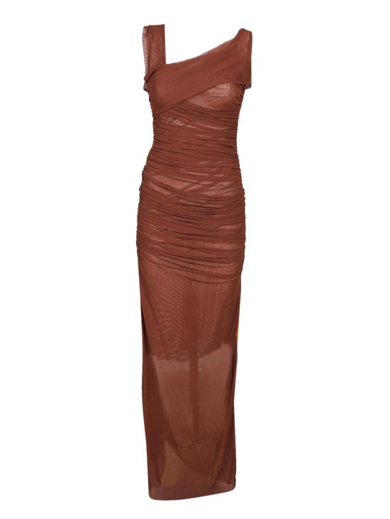 26SS 아멘쿠튀르 롱 원피스 AMS26506 094 Brown