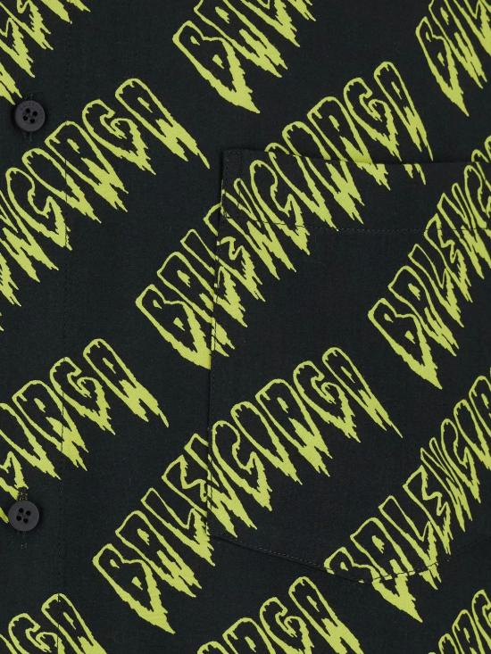 26SS 발렌시아가 반팔 셔츠 871407TUL02 1361 BLACKYELOW - BALENCIAGA