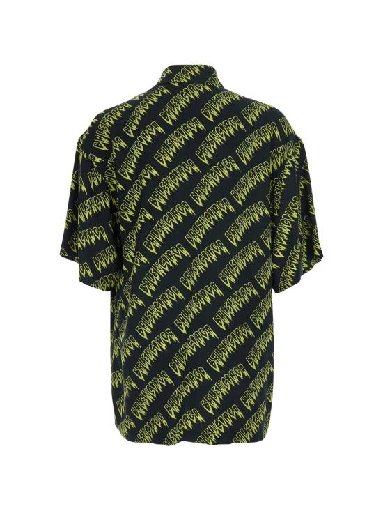 26SS 발렌시아가 반팔 셔츠 871407TUL02 1361 BLACKYELOW - BALENCIAGA