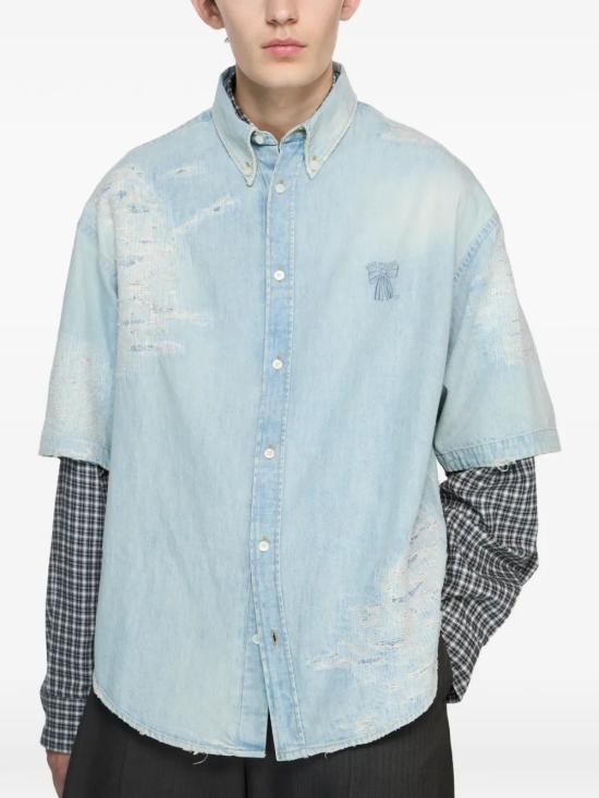 26SS 아크네 스튜디오 긴팔 셔츠 BB0679SHIR000978 228 LIGHTBLUE - ACNE STUDIOS