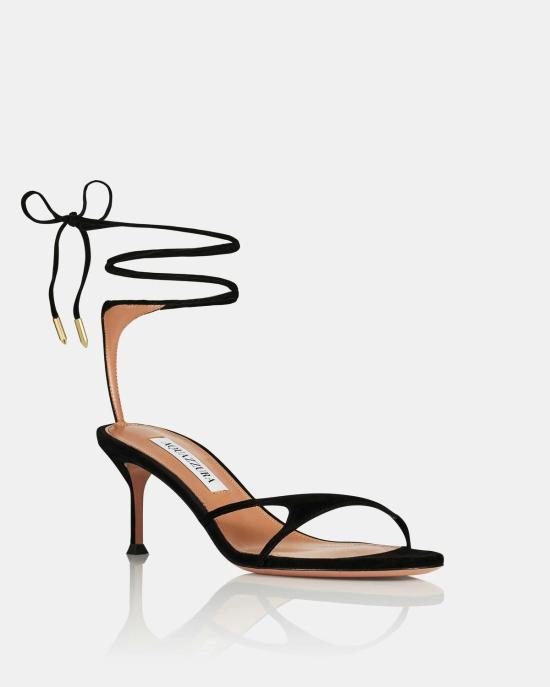 26SS 아쿠아주라 샌들 BKNMIDS1SUE 000 BLACK - AQUAZZURA