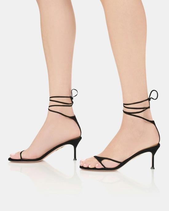 26SS 아쿠아주라 샌들 BKNMIDS1SUE 000 BLACK - AQUAZZURA