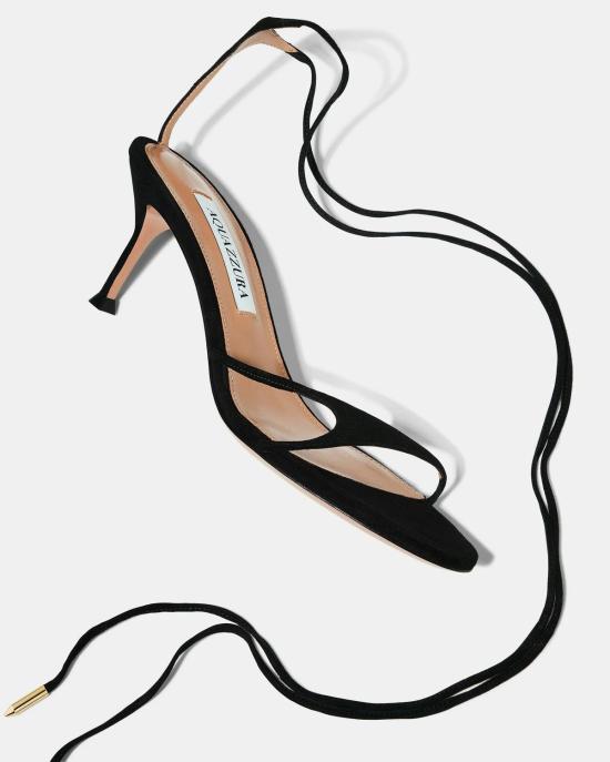 26SS 아쿠아주라 샌들 BKNMIDS1SUE 000 BLACK - AQUAZZURA